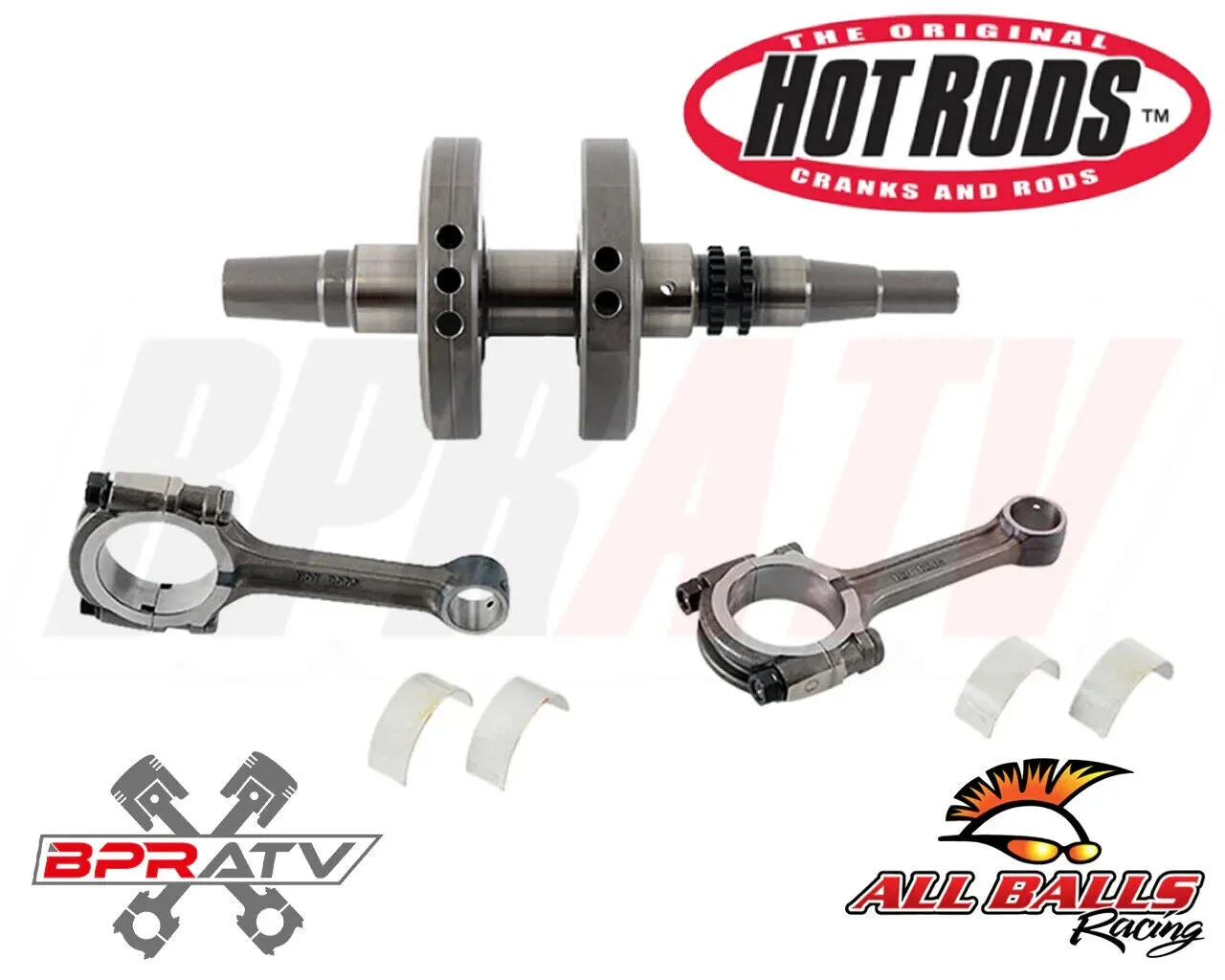 05-11 Brute Force 750 Bottom End Hotrods Crank Rods Rebuild NGK Plugs Cam Chains