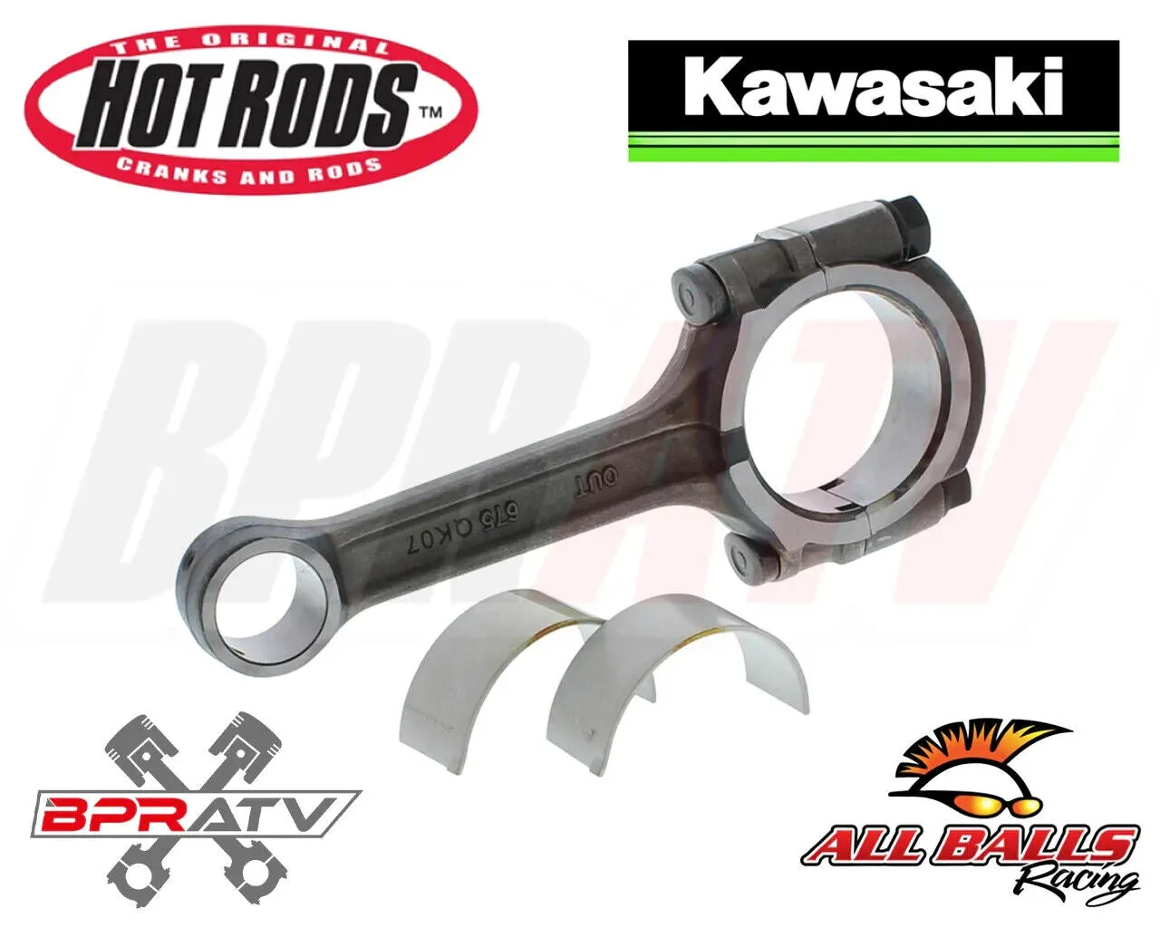 05-11 Brute Force 750 Bottom End Hotrods Crank Rods Rebuild NGK Plugs Cam Chains