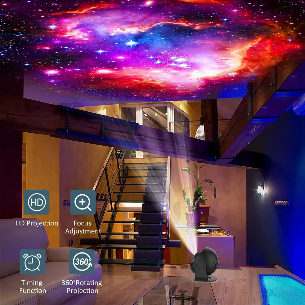 12 in 1 Star Projector Night Light 4K HD Planetarium Projector for Kids Room Valentines Gift 360 Rotate Galaxy Projector Lamp