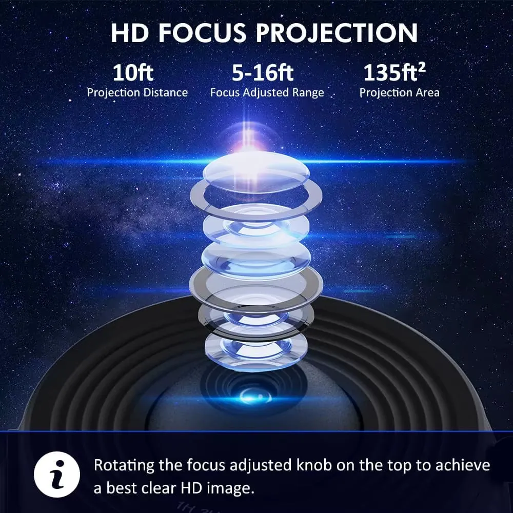 12 in 1 Star Projector Night Light 4K HD Planetarium Projector for Kids Room Valentines Gift 360 Rotate Galaxy Projector Lamp