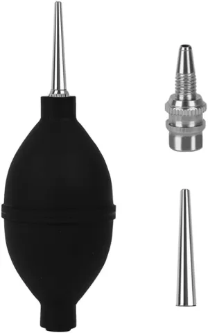 1pcs-Coffee Grinder Cleaning -Blower Coffee Powder -Air-Move Filter Cleaning Tool Air Blaster Blower - for Camera Cleaning,Espresso air for Automobiles, Keyboards-Long and Short Dual Purpose (Black)