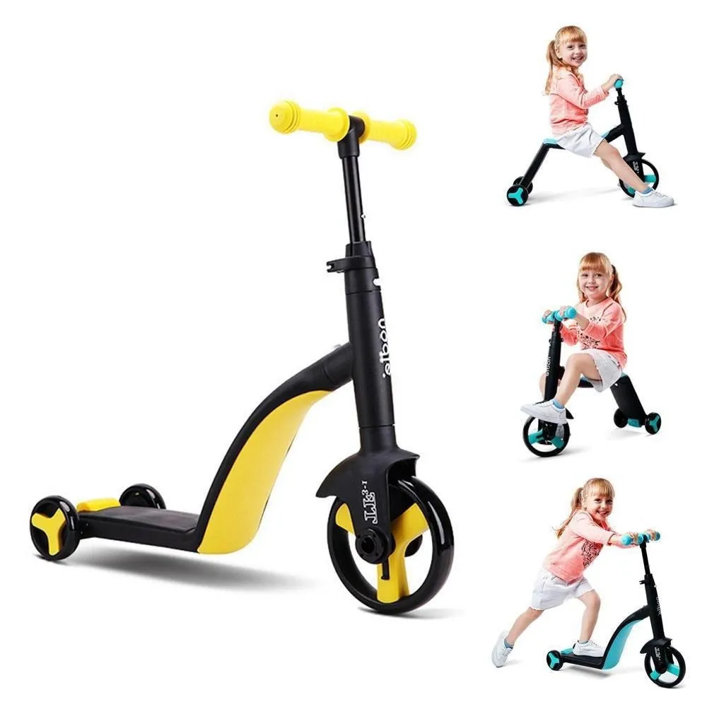 2 in 1 Height Adjustable Kids Tricycle Bike  Scooter & Trike Combo