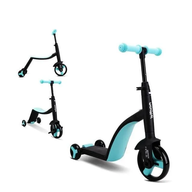 2 in 1 Height Adjustable Kids Tricycle Bike  Scooter & Trike Combo
