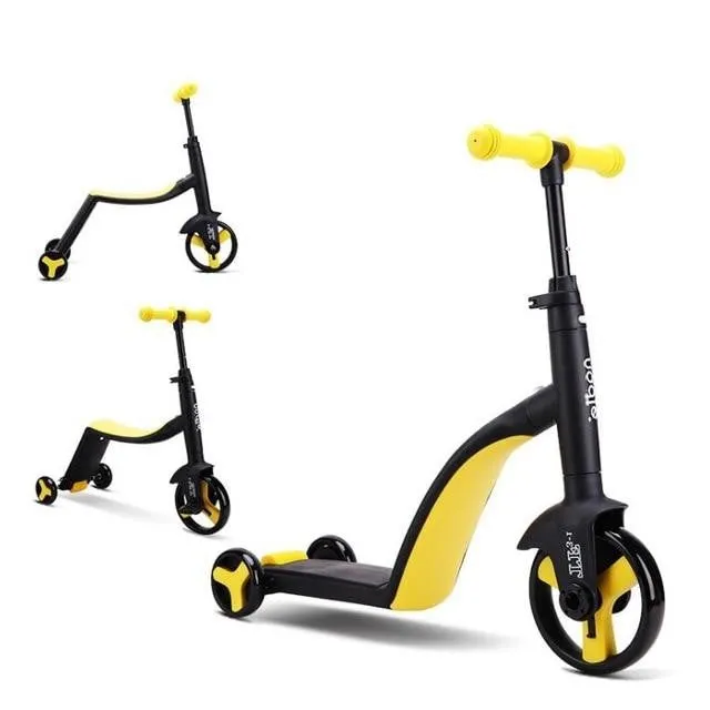 2 in 1 Height Adjustable Kids Tricycle Bike  Scooter & Trike Combo