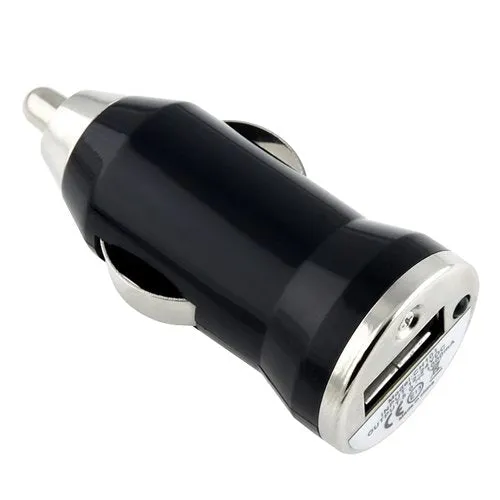 3 Pack: Universal Mini USB Car Charger Adapters in Black