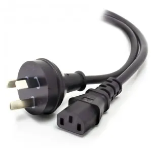 3-Pin Mains Plug to IEC C13 Female Power Cord (1.8m)