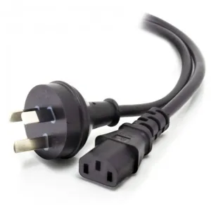 3-Pin Mains Plug to IEC C13 Female Power Cord (1m)