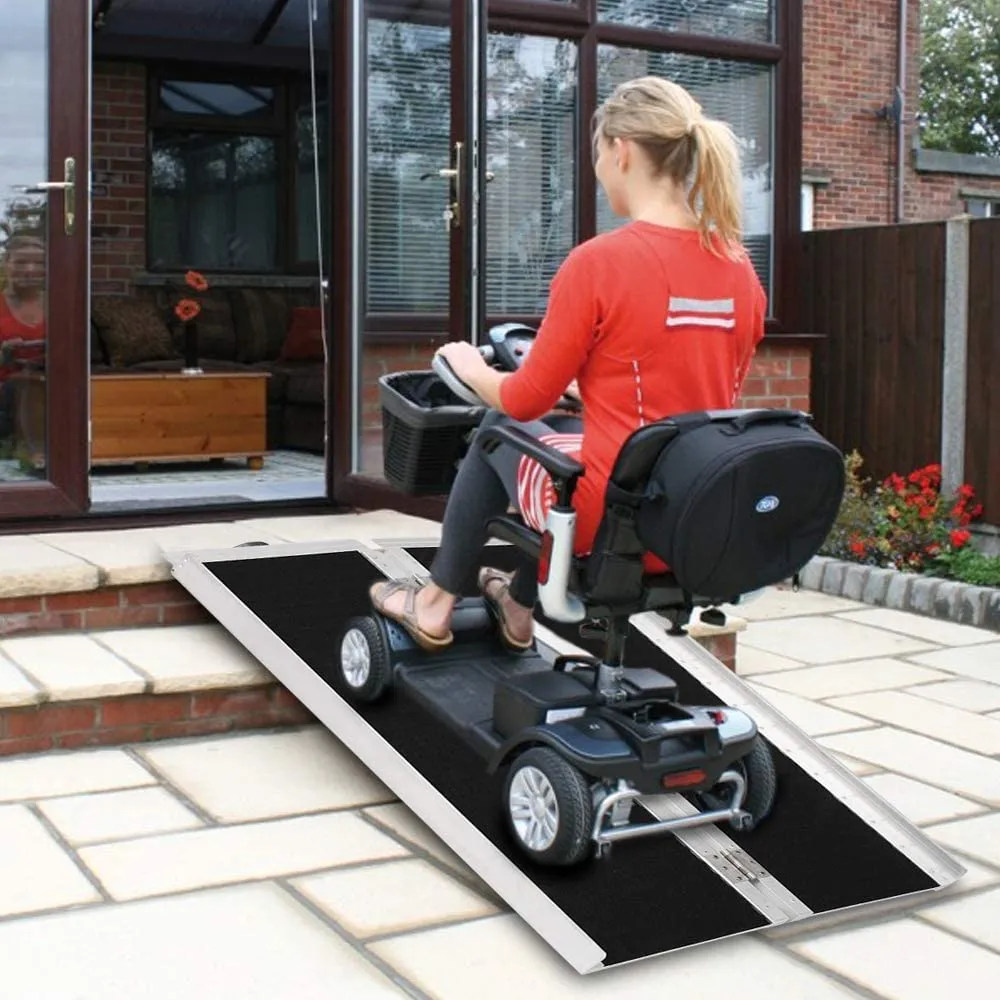 4ft Portable Threshold Wheelchair Ramp for Handicape Access at Home