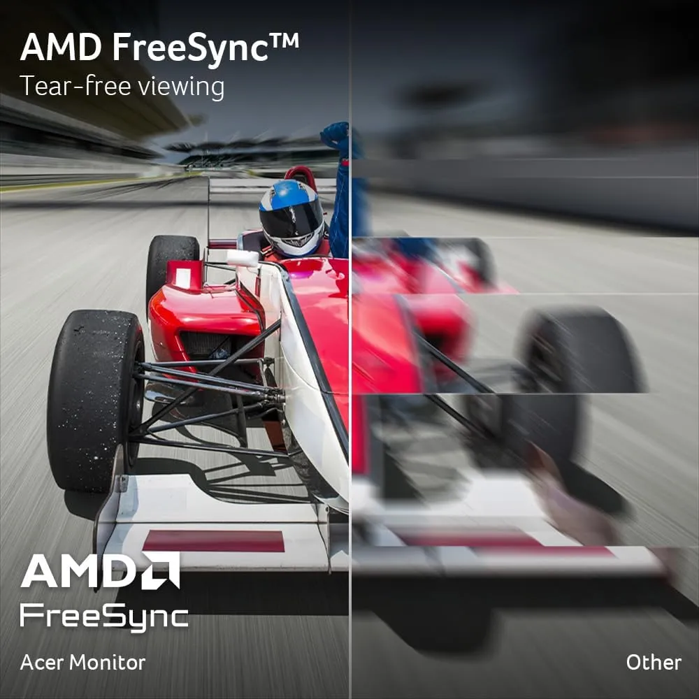 acer Nitro 27 Inch WQHD 2560 x 1440 IPS Gaming Monitor | AMD FreeSync | Up to 180Hz Refresh | Up to 0.5ms | DCI-P3 95% | HDR 10 Support | One Display Port 1.2 & Two HDMI 2.0 | KG271U N3bmiipx