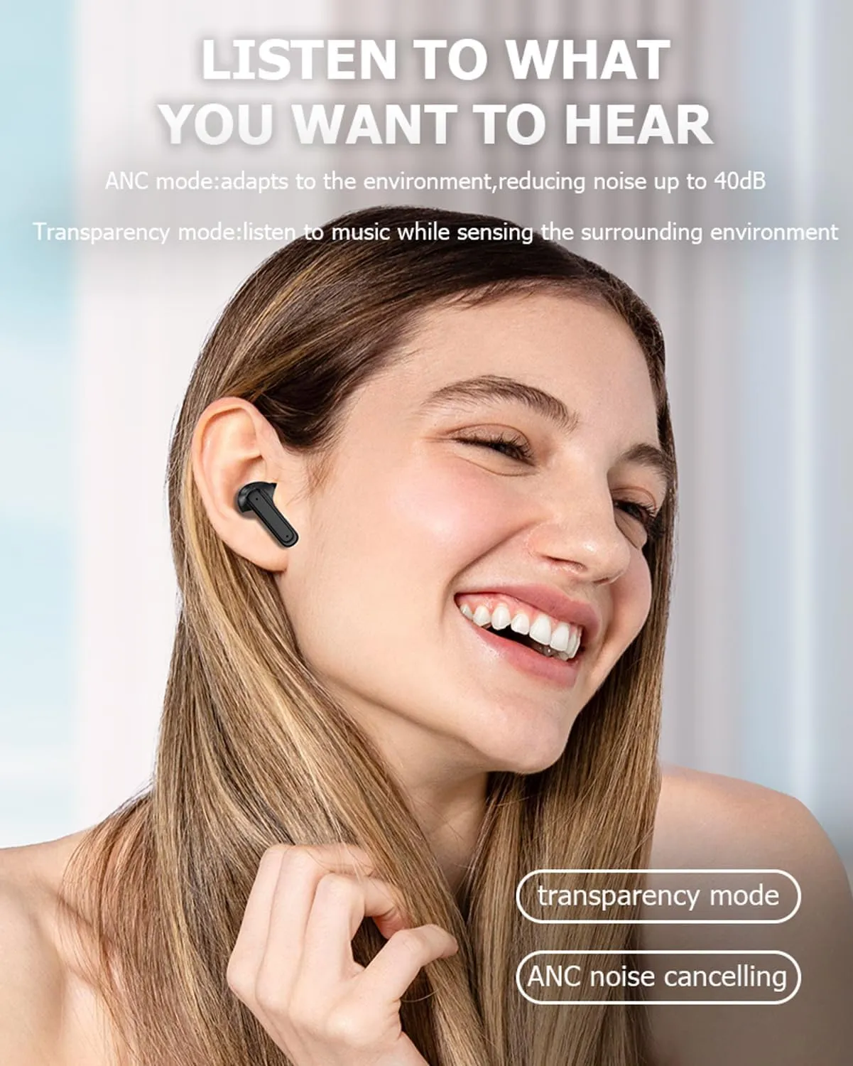 AI Headphones Language Translator Translation Translating Earbuds Real Time for iPhone Android Earpiece Ear Buds Spanish Translator Device AI Earbuds Translate Earphones audfonos traductores