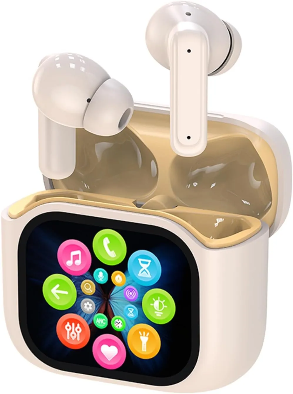 AI Headphones Language Translator Translation Translating Earbuds Real Time for iPhone Android Earpiece Ear Buds Spanish Translator Device AI Earbuds Translate Earphones audfonos traductores