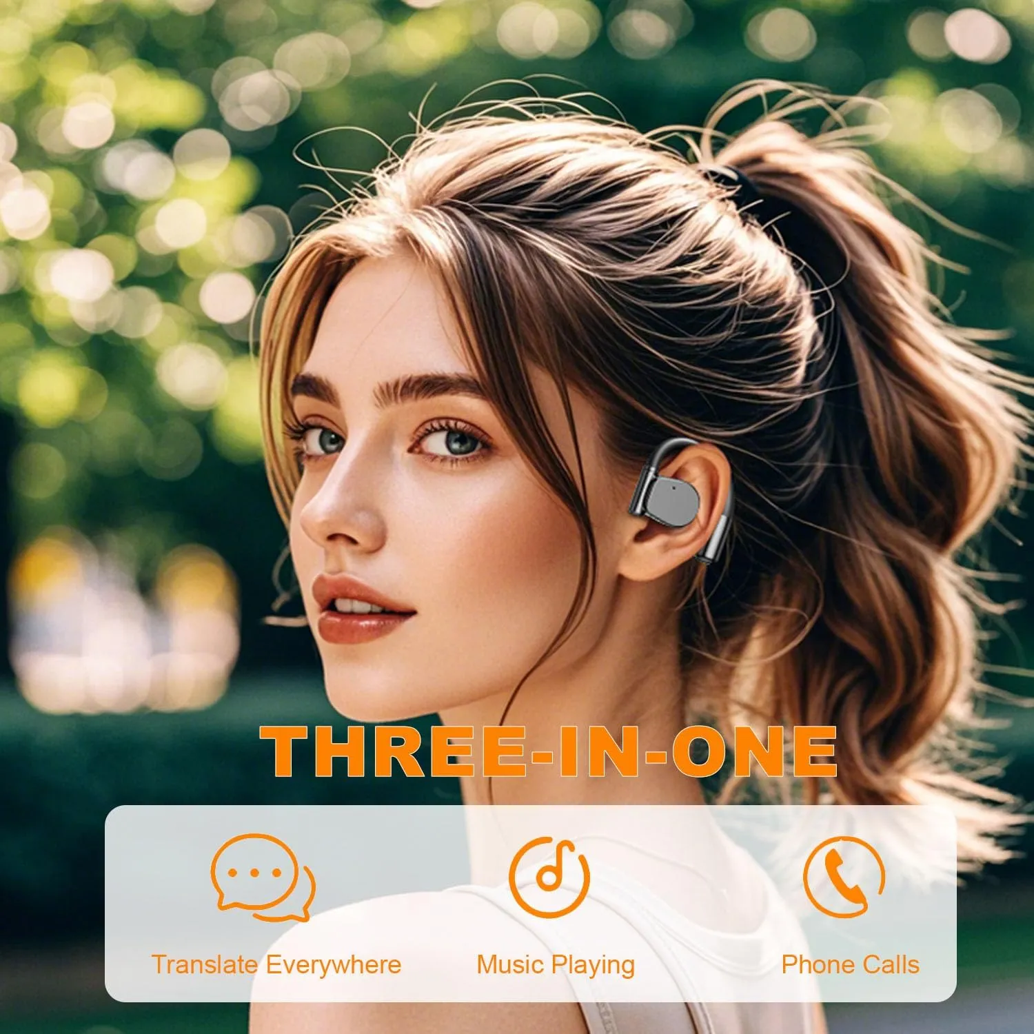 AI Translation Earbuds Real Time, 144 Languages Online Wireless Language Translator Earbuds, Two-Way Translator Device with APP for iOS and Android, Simultaneous Translating