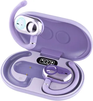 AI Translation Earbuds Real Time, 144 Languages Online Wireless Language Translator Earbuds, Two-Way Translator Device with APP for iOS for Android, Simultaneous Translating (Purple)