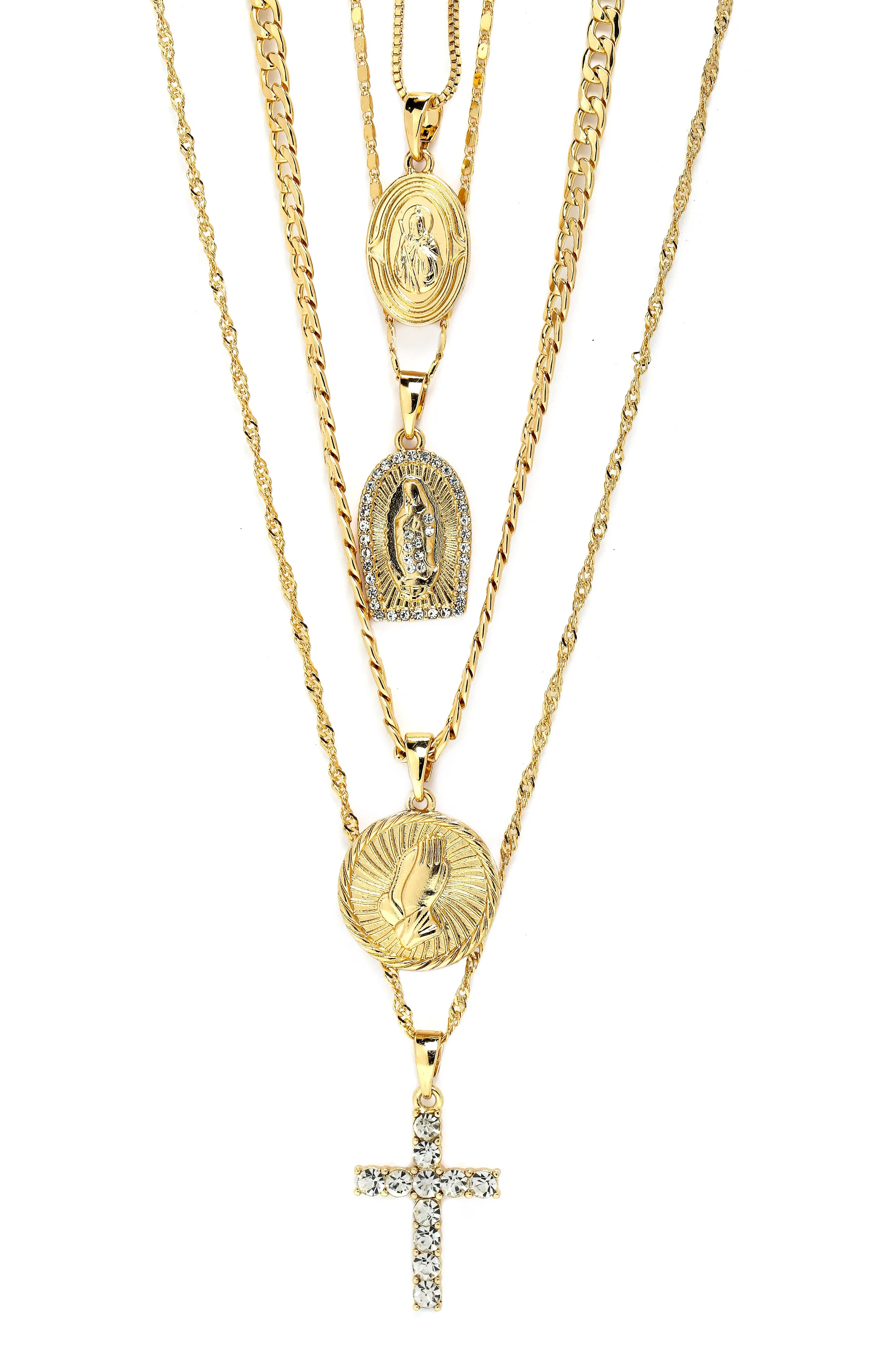 Ain't No Sinner Necklace - Gold