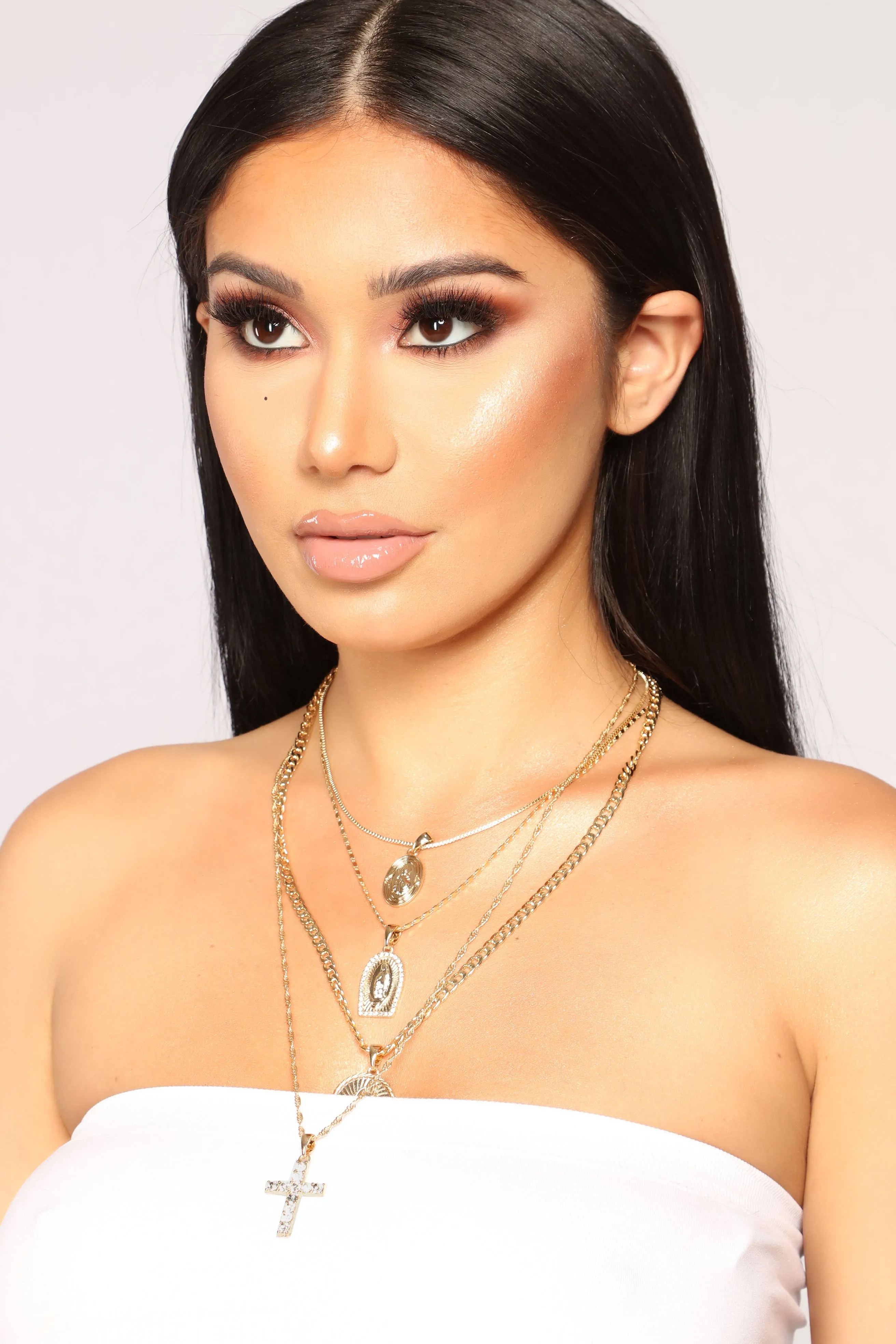 Ain't No Sinner Necklace - Gold