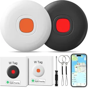 Air Tracker Air 2 Pack Tag Tracker Tag,IP68 Waterproof Smart Tag Locator Keys Finder and Item Locator,Bluetooth Tracker Item Finders with Find My(iOS Only) Track Your Keys,Wallet,Luggage and Bag