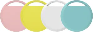 Air Tracker Tags 4 Pack Smart Bluetooth Trackers Work with Apple Find My (iOS Only), Lightweight Tags Prevent Loss of Luggage, Wallets, Keys, Bags - Replaceable Battery - IP67 Waterproof