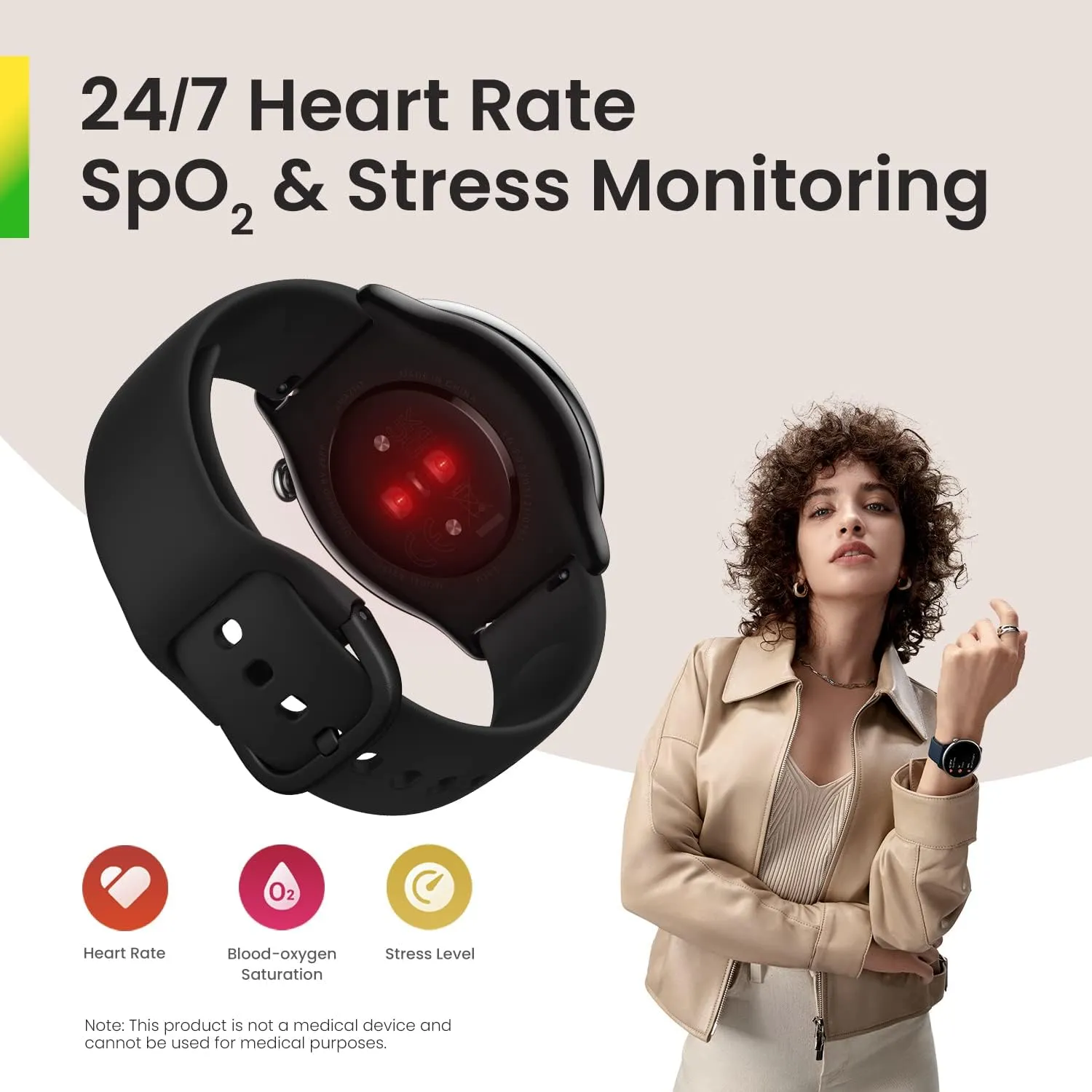 Amazfit GTR Mini Smart Watch 43mm, 14-Day Battery Life, GPS, AI Fitness App Enabled, Heart Rate & Sleep Health Monitoring, Activity Trackers and Smartwatches, Android iPhone Compatible, Misty Pink