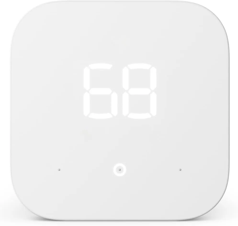Amazon Smart Thermostat  Save money and energy - Works with Alexa and Ring - C-wire required