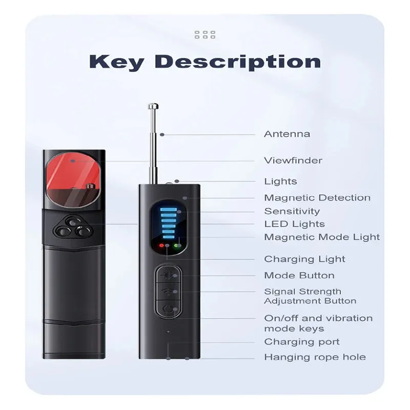 Anti-Spy Hidden Camera & Bug Detector