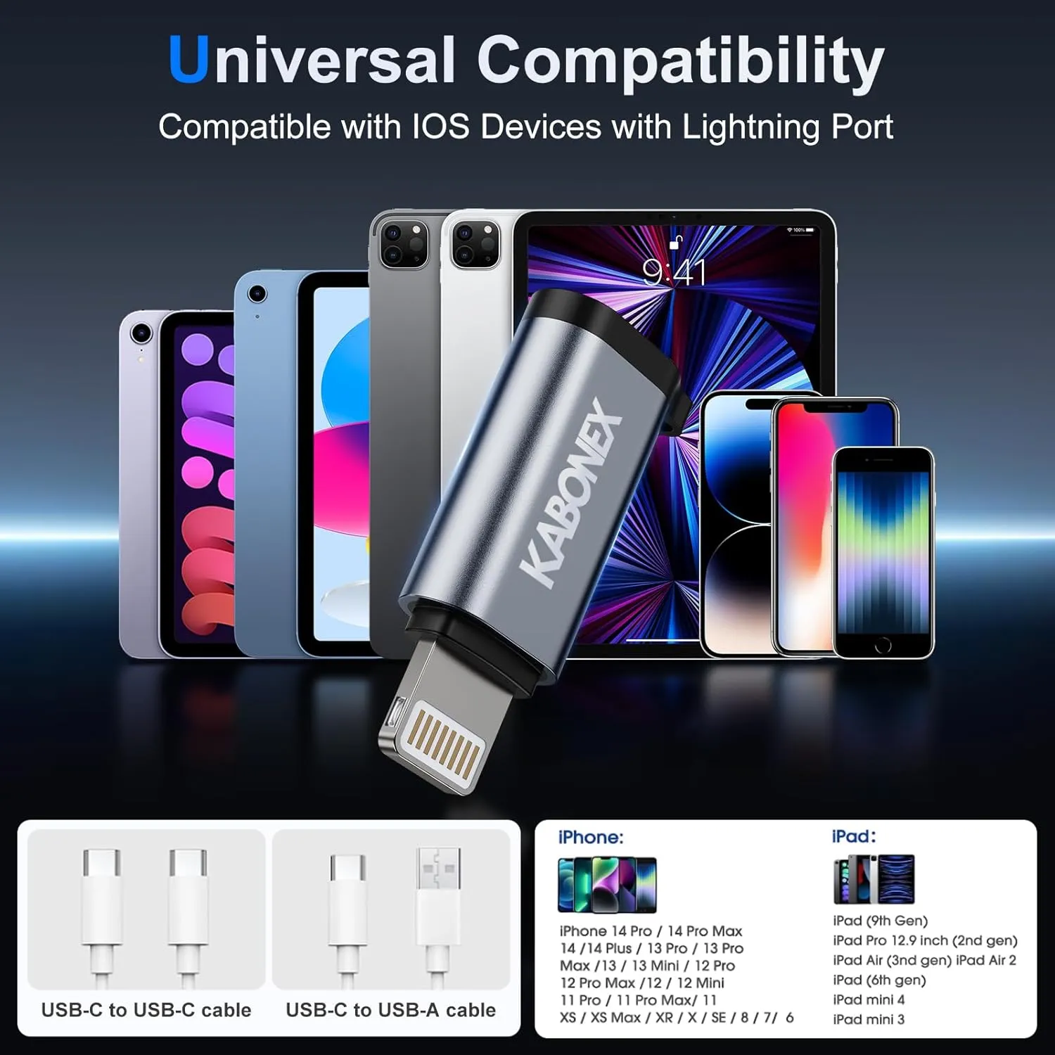 [Apple MFi Certified] USB C to Lightning Adapter | 36W PD Fast Charging | Compatible with iPhone 14/13/12/11/X/8/7/6/5S/Se Series, iPad Pro, iPod Nano | Type C to Lightning Adapter - 3 Pack