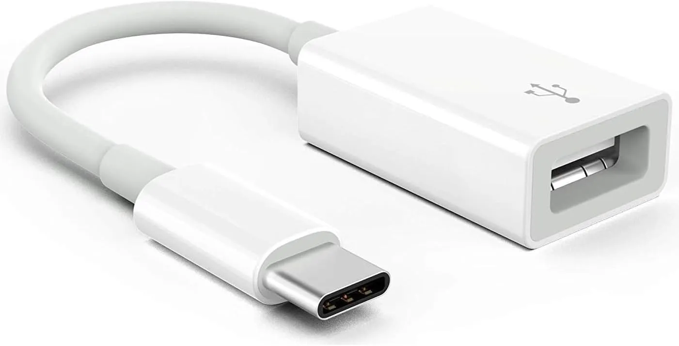 Apple USB-C to USB Camera Adapter, USB 3.0 OTG Cable for iPhone/iPad to Connect Card Reader, USB Flash Drive, U Disk, Keyboard, Mouse, Hubs, MIDI, Plug & Play (USB-C)