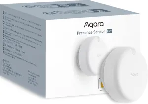 Aqara Presence Sensor FP2, 2.4 GHz Wi-Fi Required, mmWave Radar Wired Motion Sensor, Zone Positioning, Multi-Person & Fall Detection, Supports HomeKit, Alexa, Google Home and Home Assistant