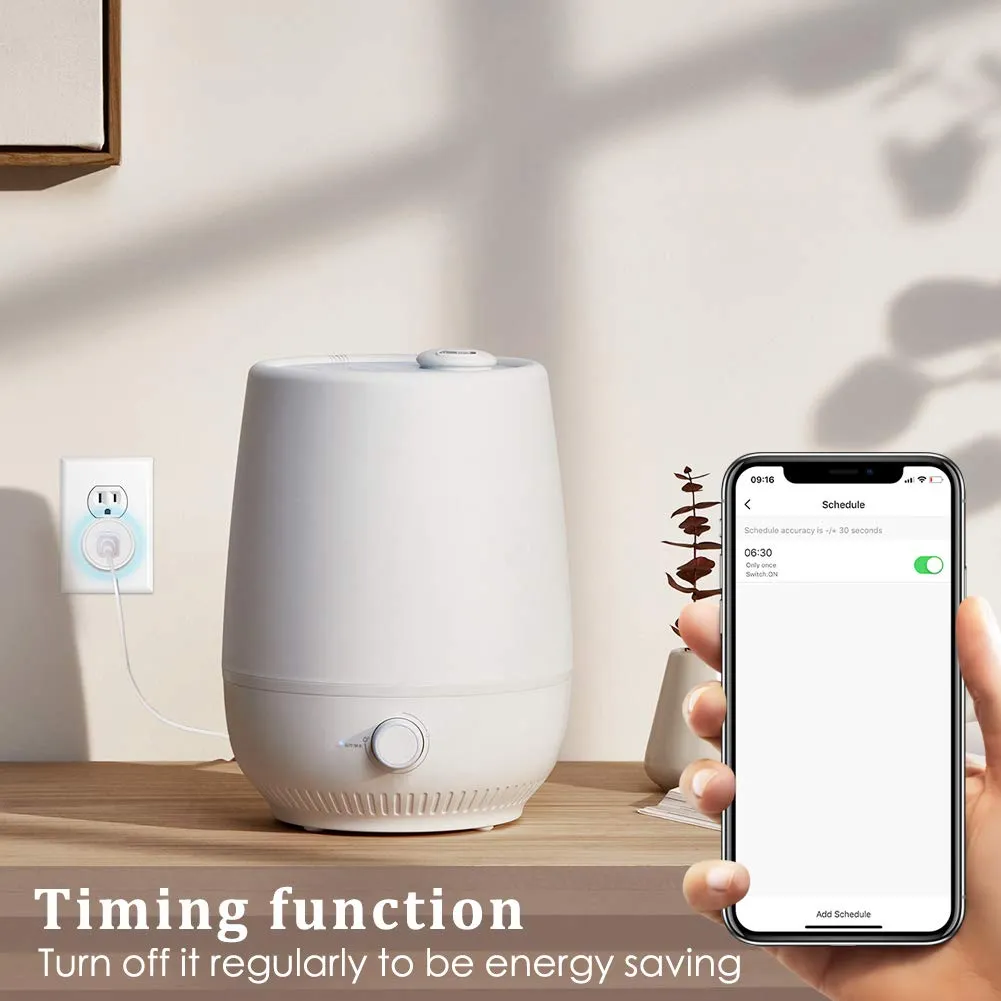 Avatar Controls Smart Plugs Wi-Fi Outlet 4 Pack - Smart Plugs That Work with Alexa/Google Home/Smart Life, Timer ON/Off Plug, Schedule Built-in App, Mini Wireless Socket, No Hub Required