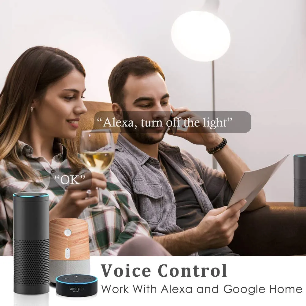 Avatar Controls Smart Plugs Wi-Fi Outlet 4 Pack - Smart Plugs That Work with Alexa/Google Home/Smart Life, Timer ON/Off Plug, Schedule Built-in App, Mini Wireless Socket, No Hub Required