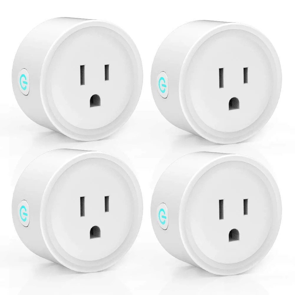 Avatar Controls Smart Plugs Wi-Fi Outlet 4 Pack - Smart Plugs That Work with Alexa/Google Home/Smart Life, Timer ON/Off Plug, Schedule Built-in App, Mini Wireless Socket, No Hub Required