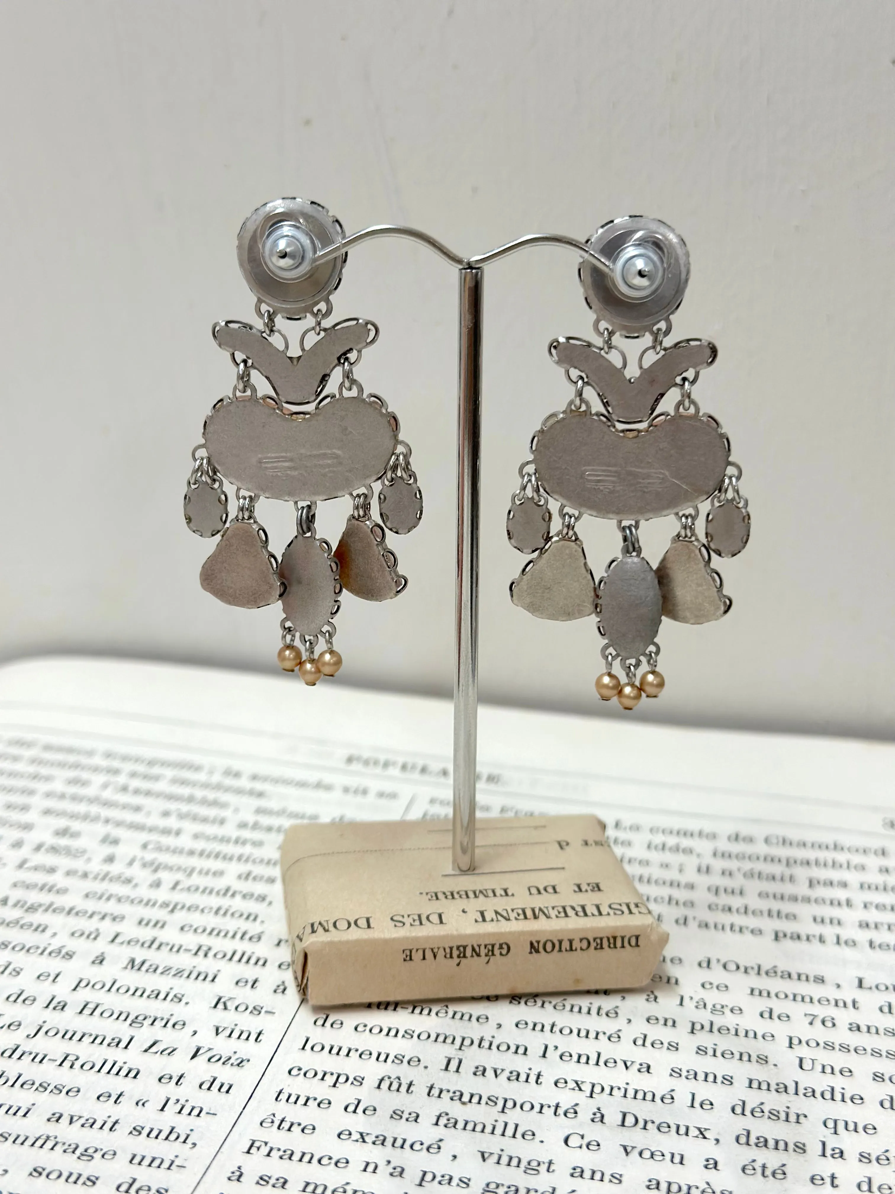 Ayala Bar Large Feather Stud Earrings