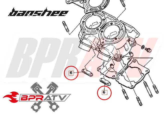 Banshee 350 YFZ 350 GENUINE Yamaha OEM Cylinder Seal Seals Cooling Plugs 1 PAIR