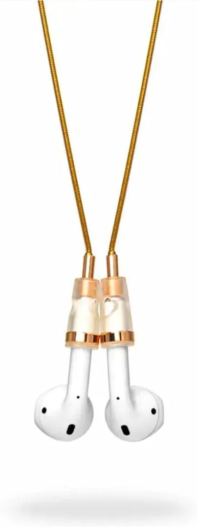 BDog's B'Dogs Magnetic Chain Compatibility with airpods Necklace Chain Earphone Anti-Lost Strap Compatibility with AirPods 1&2/ Pro /3rd /Pro (Gold), 62 cm