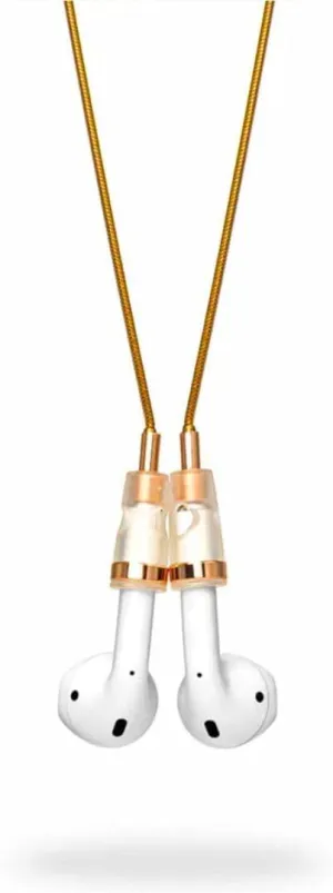BDog's B'Dogs Magnetic Chain Compatibility with airpods Necklace Chain Earphone Anti-Lost Strap Compatibility with AirPods 1&2/ Pro /3rd /Pro (Gold), 62 cm