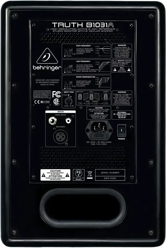 Behringer Truth B1031A Active 2-Way Reference Studio Monitor (Single Speaker)