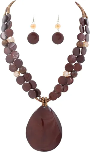 Big Teardrop Pendant Necklaces for Women Colorful Beaded Necklaces Statement Set for Holiday. Big Teardrop Pendant Necklaces for Women Colorful Beaded Necklaces Statement Set for Holiday.