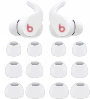 BLUEWALL Ear Tips Compatible with Beats Fit Pro Earbuds, S/M/L Sizes Soft Silicon Earbud Tips Replacement Eartips Compatible with Beats Fit Pro 6 Pairs White