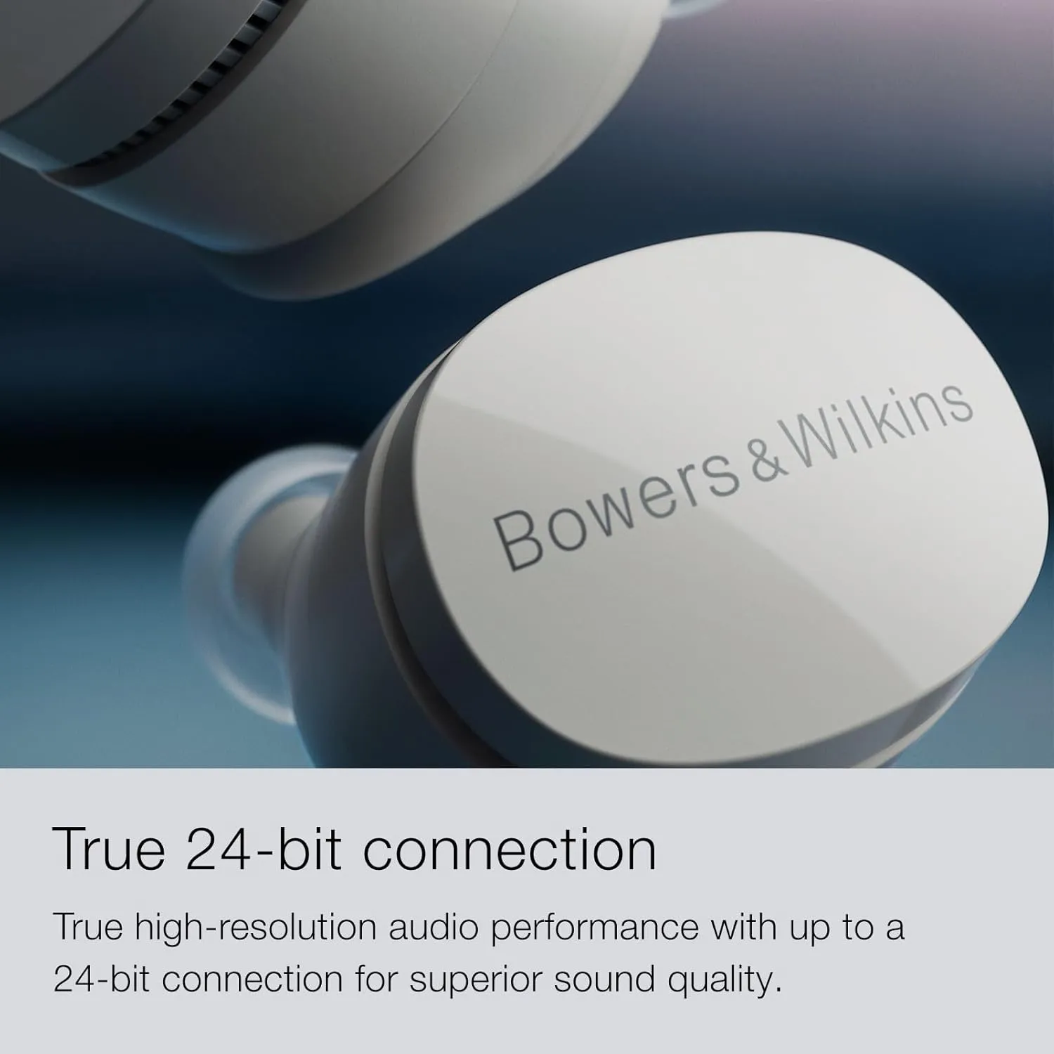 Bowers & Wilkins Pi6 Wireless Earbuds (Cloud Grey), in-Ear Bluetooth Earphones with aptX Adaptive & 12mm Drivers, Bespoke Active Noise Cancelling Earbuds, 3 Built-in Mics, 15-Min Quick Charging