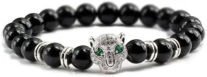 Bracelet Men Black Lava Healing Balance Beads Reiki Buddha Prayer Natural Stone Yoga Bracelet For Women,Black Light,S 2