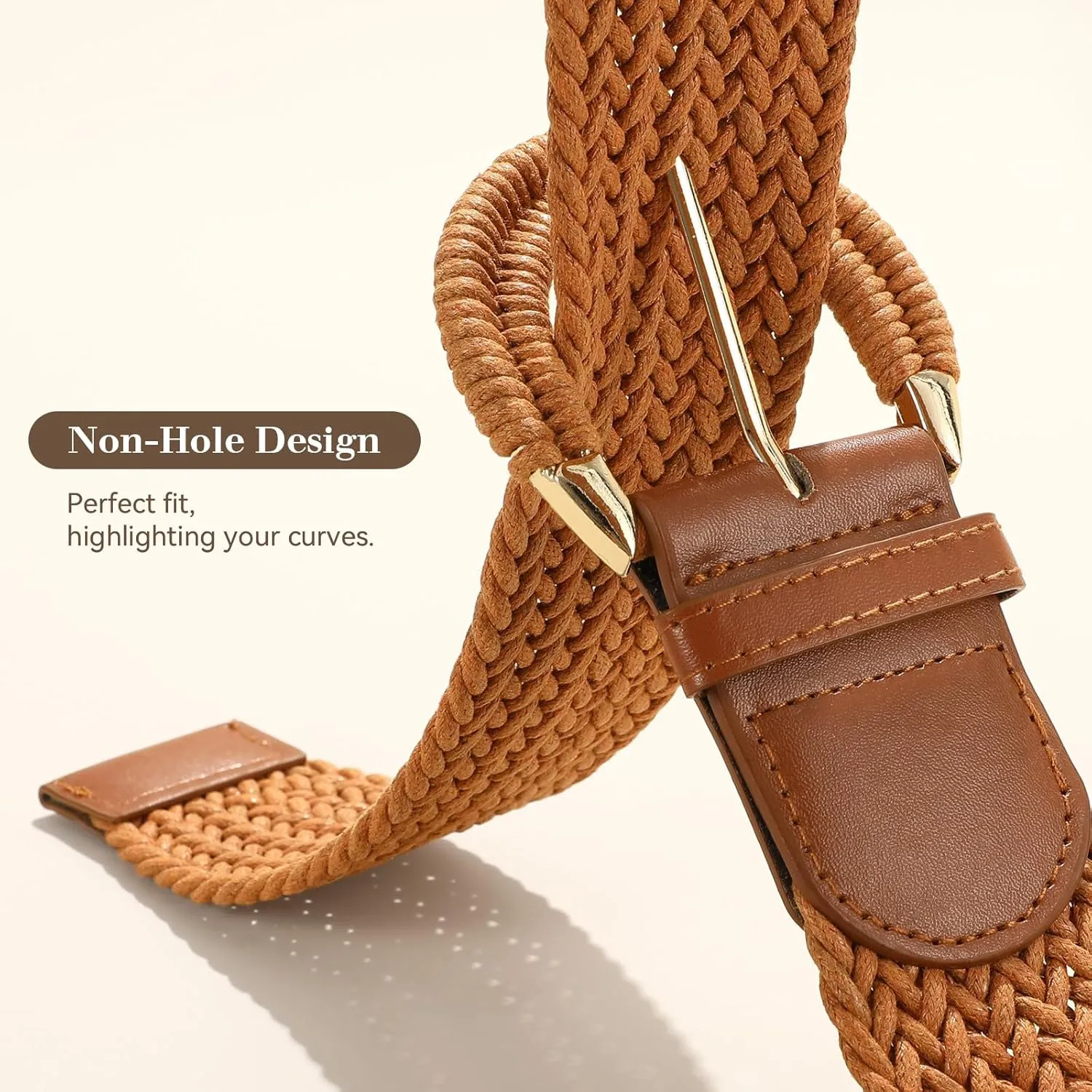 Braided Belt for Women Dress Summer Ladies Woven Wide Boho Belt for Jeans