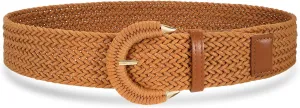 Braided Belt for Women Dress Summer Ladies Woven Wide Boho Belt for Jeans