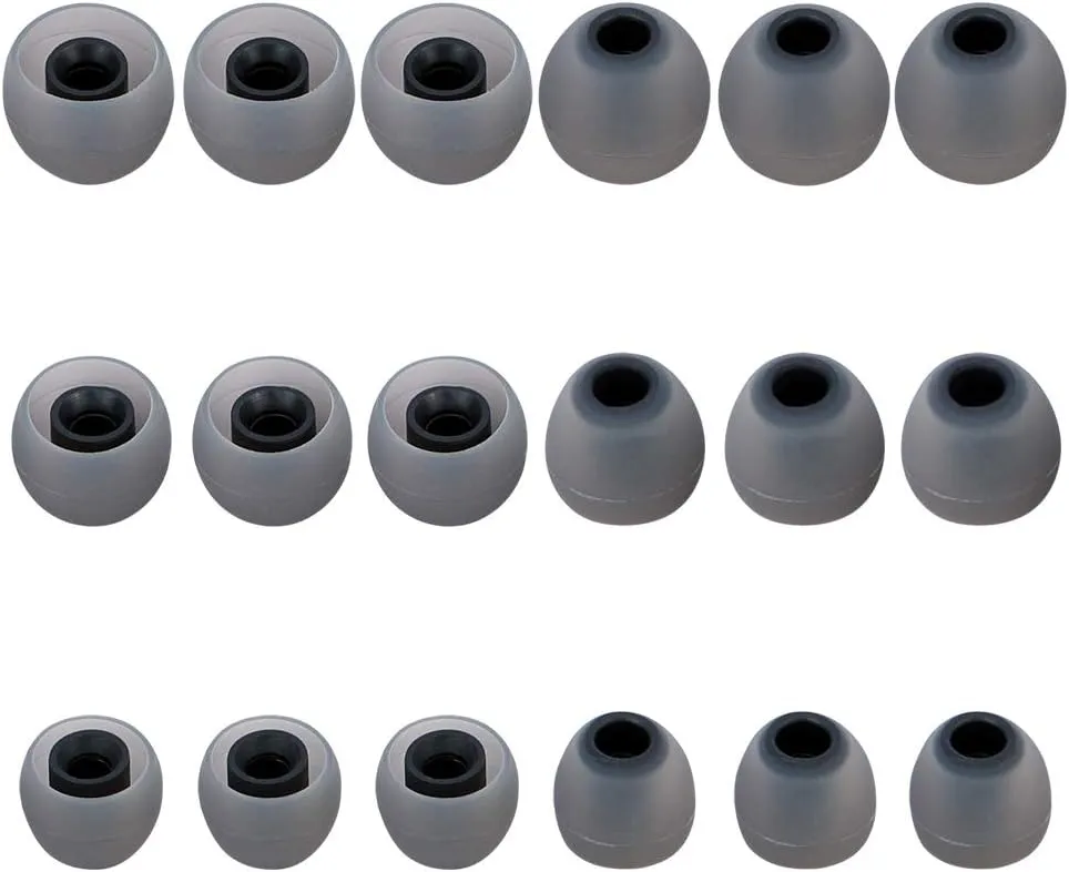 Brandless Silicone Earbud Tips Replacement Earbuds Cap Eartips Tips Eargels 9 Pairs S M L