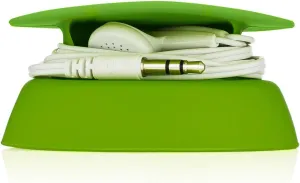 Budley - Tangle-Free Earphone/Earbud Case, Compact Storage System, Silicone (Lime, Set of 1)