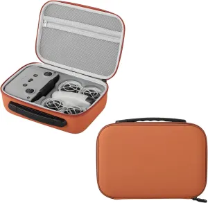 Carrying Case Compatible for DJI NEO Fly More Combo Drone Aceessories Portable Hard Shell Travel Storage Bag Waterproof(Orange)