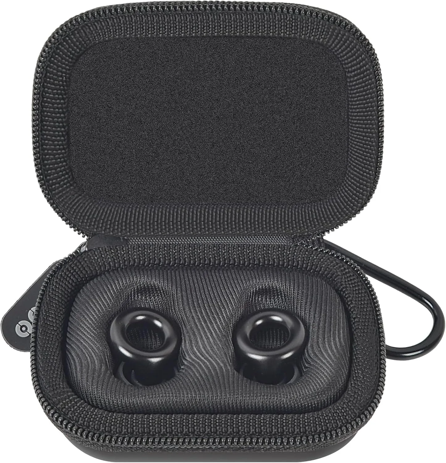 Case Compatible with Quiet Ear Plugs- Portable Storage Holder for Earplugs & Accessories, Noise-Cancelling Solution for Sleep, Travel Earplugs NOT Included (Black, One Size)