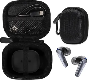 CaseSack Case for EarFun Air Pro 3 Noise Cancelling Earbuds (Black)