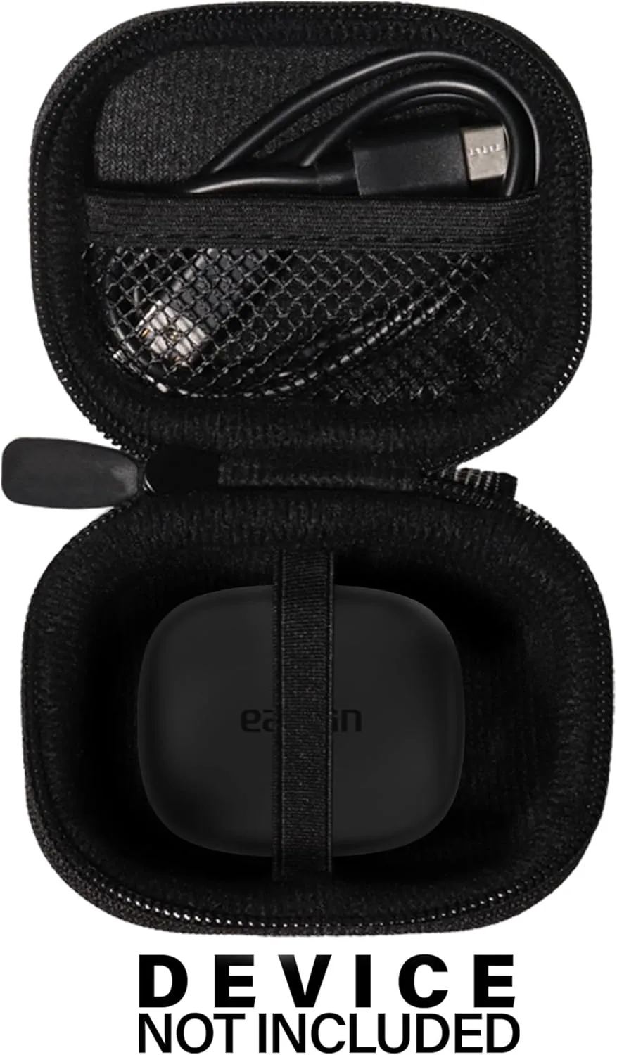 CaseSack Case for EarFun Air Pro 3 Noise Cancelling Earbuds (Black)