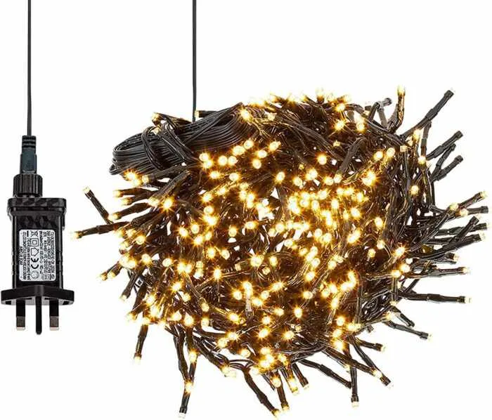CLEDEN 480 LED Cluster Christmas Tree String Fairy Lights