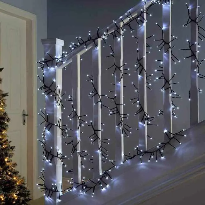 CLEDEN 480 LED Cluster Christmas Tree String Fairy Lights