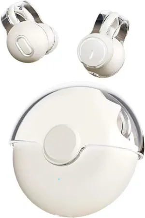 Clip On Earbuds Ear Clip Earbuds Open Ear Headphones Earbuds Wireless Bluetooth 5.2 Sport Earphones Built-In Mic With Ear Hooks 36H Playtime Charging Case Open Ear Earbuds Running Earbuds wait